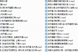 宋天福莲花落说唱生活等全集民间小调mp3打包下载